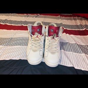 Jordan 6s maroon